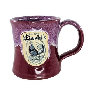 Darbis Cafe Pinetop Arizona Ceramic Mug Deneen Pottery Handthrown 2013